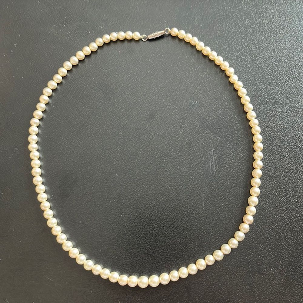 Genuine 3-4mm Pearl Necklace